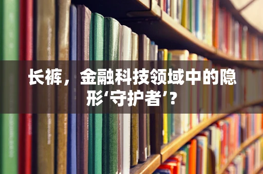 长裤，金融科技领域中的隐形‘守护者’？