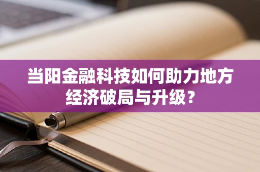 当阳金融科技如何助力地方经济破局与升级？