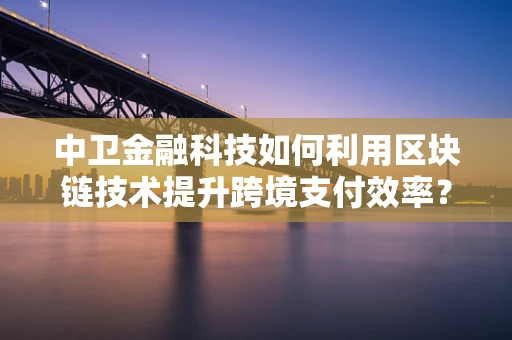 中卫金融科技如何利用区块链技术提升跨境支付效率？