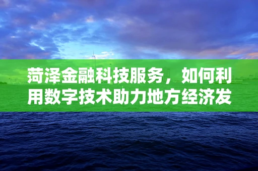 菏泽金融科技服务，如何利用数字技术助力地方经济发展？