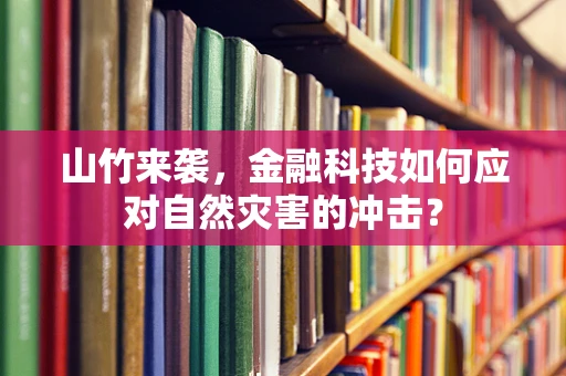 山竹来袭，金融科技如何应对自然灾害的冲击？