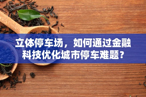 立体停车场，如何通过金融科技优化城市停车难题？