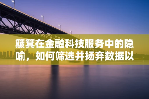 簸箕在金融科技服务中的隐喻，如何筛选并扬弃数据以提升风险管理？