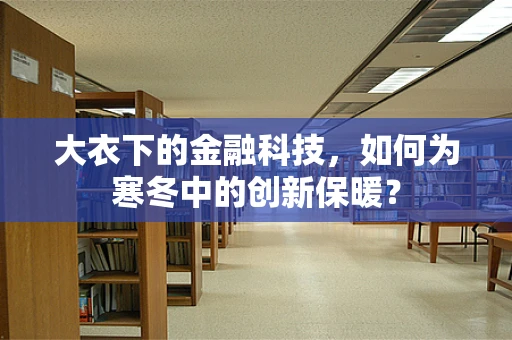 大衣下的金融科技，如何为寒冬中的创新保暖？