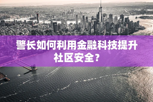 警长如何利用金融科技提升社区安全？