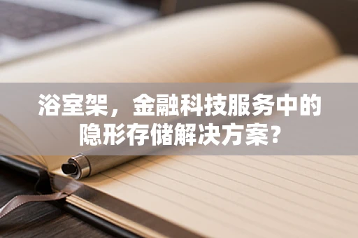 浴室架，金融科技服务中的隐形存储解决方案？