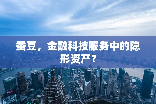 蚕豆，金融科技服务中的隐形资产？