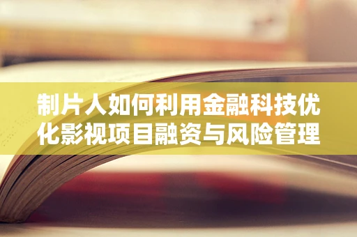 制片人如何利用金融科技优化影视项目融资与风险管理？