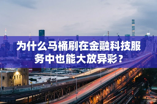 为什么马桶刷在金融科技服务中也能大放异彩？