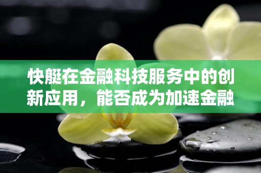 快艇在金融科技服务中的创新应用，能否成为加速金融服务交付的水上火箭？