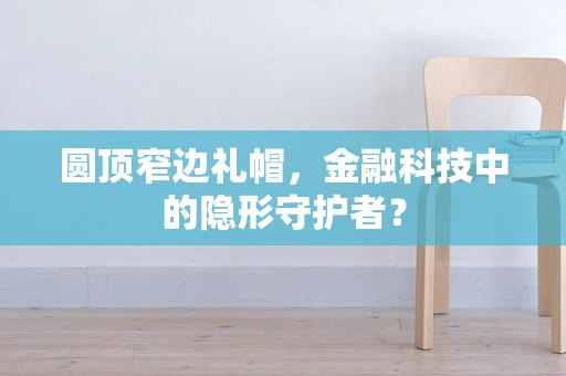 圆顶窄边礼帽，金融科技中的隐形守护者？