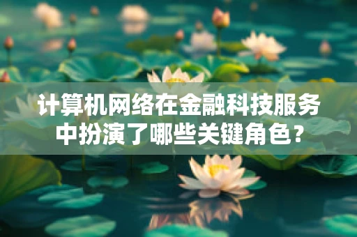 计算机网络在金融科技服务中扮演了哪些关键角色？