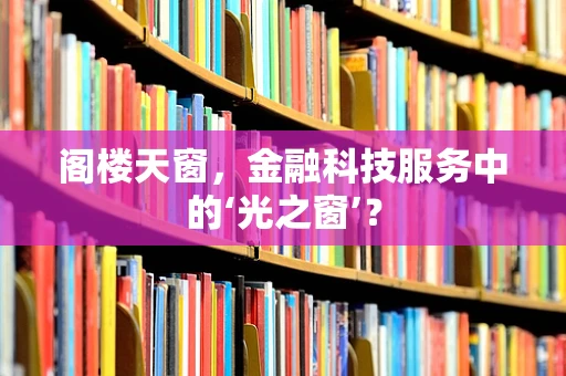 阁楼天窗，金融科技服务中的‘光之窗’？