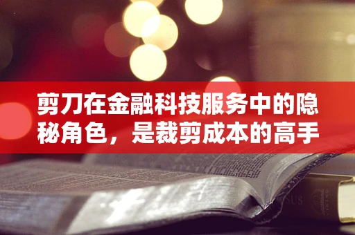 剪刀在金融科技服务中的隐秘角色，是裁剪成本的高手，还是数据安全的双刃剑？