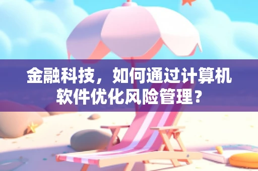 金融科技，如何通过计算机软件优化风险管理？
