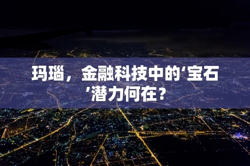 玛瑙，金融科技中的‘宝石’潜力何在？