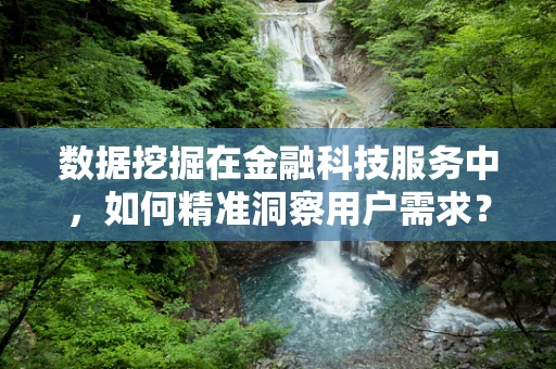 数据挖掘在金融科技服务中，如何精准洞察用户需求？
