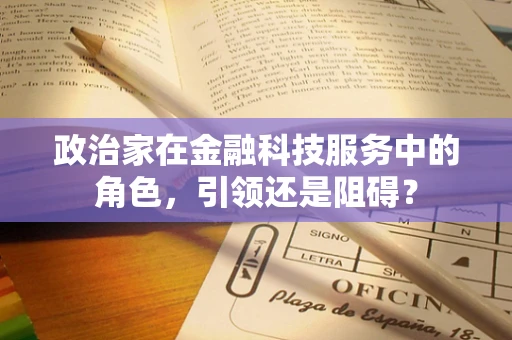 政治家在金融科技服务中的角色，引领还是阻碍？