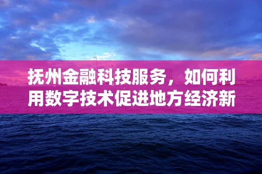 抚州金融科技服务，如何利用数字技术促进地方经济新增长？