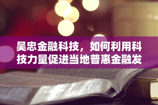 吴忠金融科技，如何利用科技力量促进当地普惠金融发展？