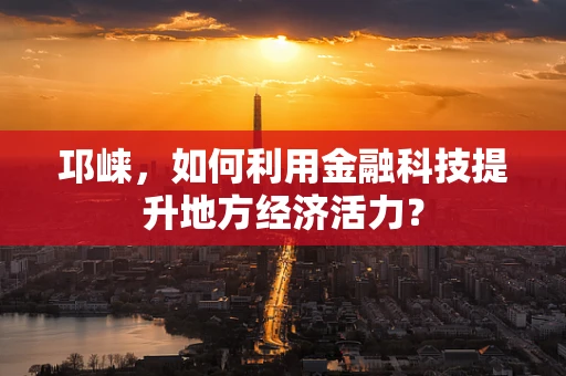 邛崃，如何利用金融科技提升地方经济活力？