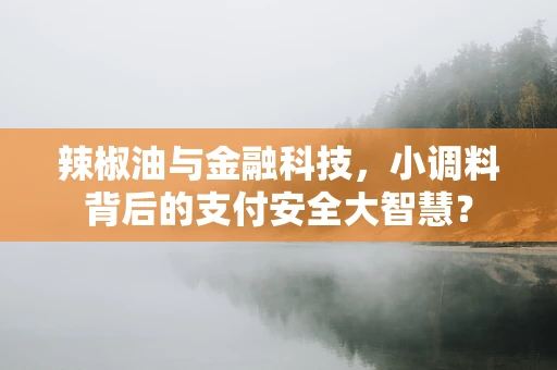 辣椒油与金融科技，小调料背后的支付安全大智慧？