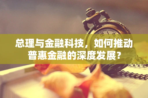 总理与金融科技，如何推动普惠金融的深度发展？