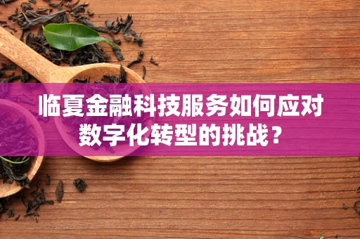 临夏金融科技服务如何应对数字化转型的挑战？