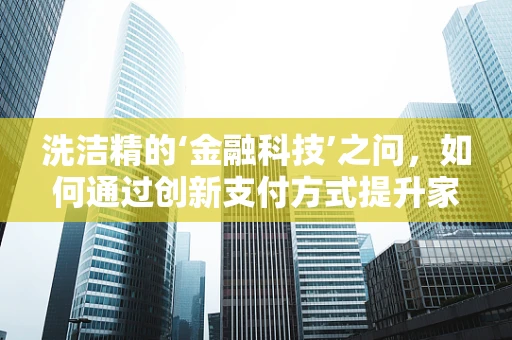 洗洁精的‘金融科技’之问，如何通过创新支付方式提升家庭清洁体验？