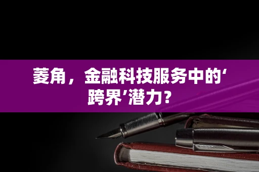 菱角，金融科技服务中的‘跨界’潜力？