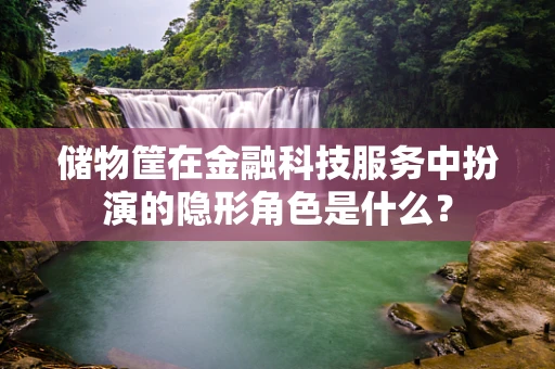 储物筐在金融科技服务中扮演的隐形角色是什么？