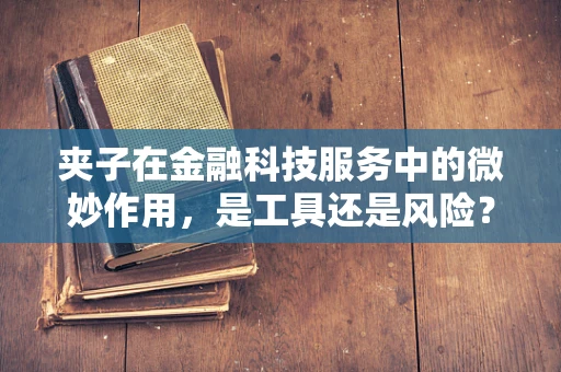 夹子在金融科技服务中的微妙作用，是工具还是风险？
