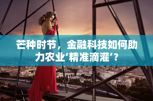 芒种时节，金融科技如何助力农业‘精准滴灌’？