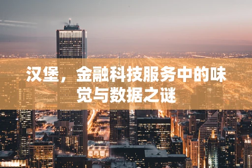 汉堡，金融科技服务中的味觉与数据之谜