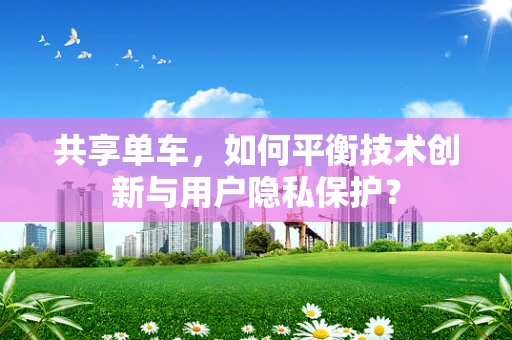 共享单车，如何平衡技术创新与用户隐私保护？
