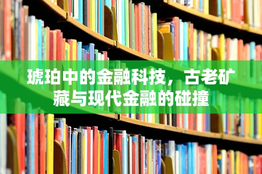 琥珀中的金融科技，古老矿藏与现代金融的碰撞