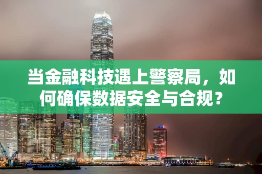 当金融科技遇上警察局，如何确保数据安全与合规？