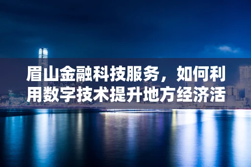 眉山金融科技服务，如何利用数字技术提升地方经济活力？
