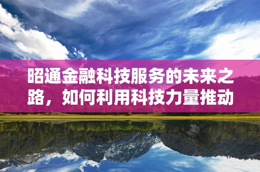 昭通金融科技服务的未来之路，如何利用科技力量推动地方经济发展？