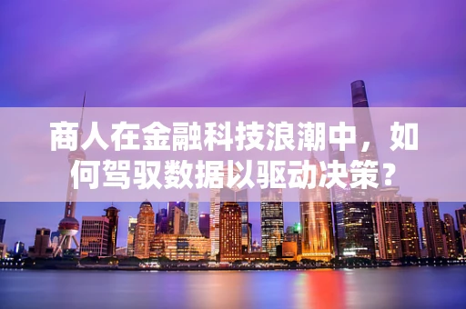 商人在金融科技浪潮中，如何驾驭数据以驱动决策？