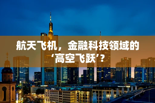 航天飞机，金融科技领域的‘高空飞跃’？