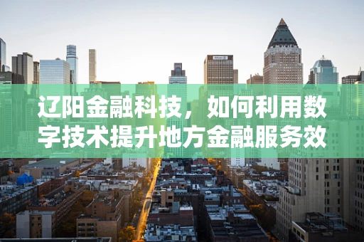 辽阳金融科技，如何利用数字技术提升地方金融服务效率？