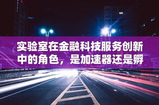 实验室在金融科技服务创新中的角色，是加速器还是孵化器？
