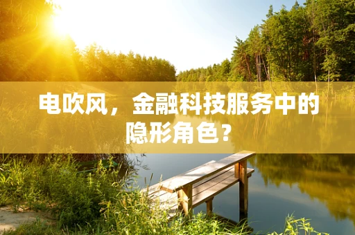 电吹风，金融科技服务中的隐形角色？