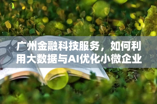 广州金融科技服务，如何利用大数据与AI优化小微企业融资？