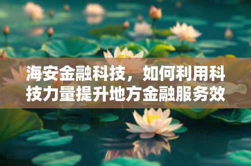 海安金融科技，如何利用科技力量提升地方金融服务效率？