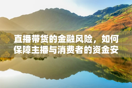 直播带货的金融风险，如何保障主播与消费者的资金安全？