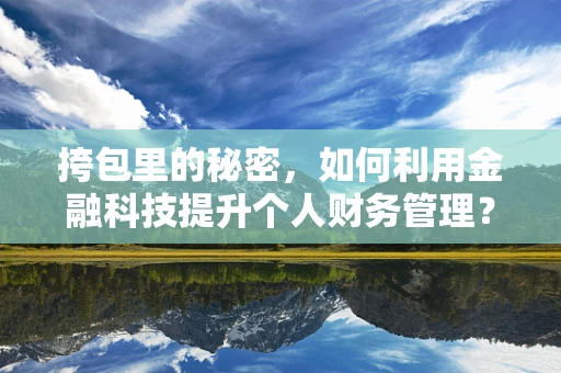 挎包里的秘密，如何利用金融科技提升个人财务管理？