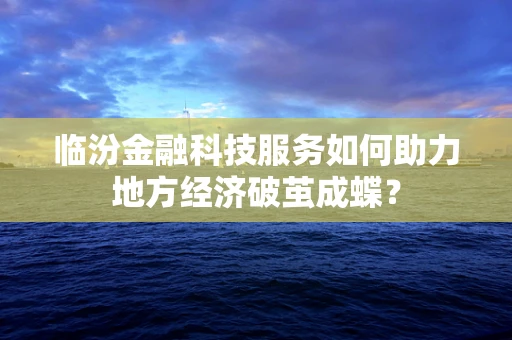 临汾金融科技服务如何助力地方经济破茧成蝶？