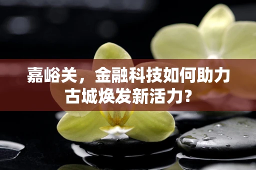 嘉峪关，金融科技如何助力古城焕发新活力？